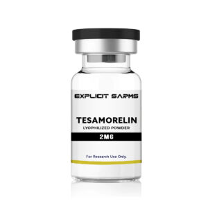 2. Premium TESAMORELIN lyophilized powder for muscle growth and anti-aging, 2mg, from Explicit Sarms. High-quality SARM for research use only.