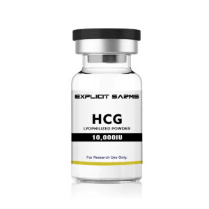 HCG Lyophilized Powder - Explicit Sarms research chemical for muscle growth and hormone regulation. 10,000 IU HCG vial designed for anabolic performance and research purposes.