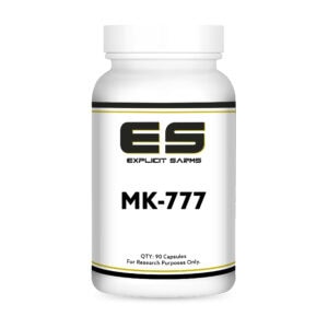 Enhanced anabolic steroid alternative supplement bottle for muscle growth and performance - Explicit SARMs MK-777.
