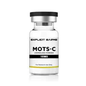 MOTS-C SARMS research chemical for muscle growth, fat loss, and increased energy levels, available from Explicit Sarms with 10mg per dosage.